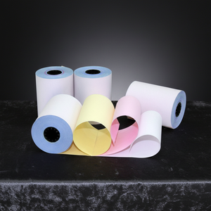 Papel NCR Económico con Imagen Negra <span class=keywords><strong>para</strong></span> Rollos de Papel Autocopiativo NCR y <span class=keywords><strong>Aplicaciones</strong></span> Personalizadas <span class=keywords><strong>para</strong></span> Cajas Registradoras - Product Image 1