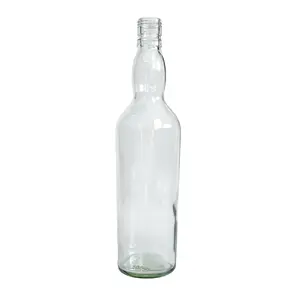 Wholesale customized 700ml empty glass wine bottle vodka gin bottle with cork gin glass bottle factory