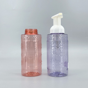 Botella de PET de 300 ml (10 oz) Vacía, Color <span class=keywords><strong>Rosa</strong></span>, Morado y Amarillo, con Bomba de Espuma, para Limpiador Facial, Champú, Gel de Ducha, Espuma, Botella de Plástico PET para el Cuidado de la Piel - Product Image 4