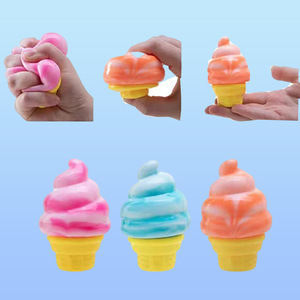 JYNB Jouet à presser en forme de cornet de crème glacée, en matériau TPR, anti-stress pour enfants et adolescents, jouet sensoriel unisexe - Product Image 5