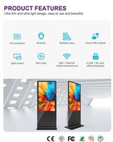 Cms yazılımı ile bağlantısız reklam panoları Kiosk kapalı dikey alışveriş merkezi dijital tabela oyuncu