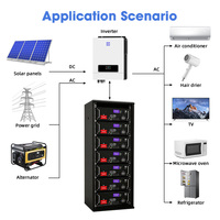51.2v 100ah 200ah Batterie montée en rack Stockage d'énergie domestique Système d'énergie solaire 10kwh 5kwh avec batterie au lithium-ion
