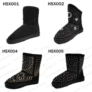 HY, Stivali Invernali da Donna Super Caldi per Giochi sulla Neve, Design Coreano Popolare con Diamanti Scintillanti, Stivaletti Corti da Donna HSX002 - Product Image 6