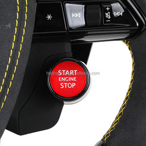 Avec bouton de démarrage <span class=keywords><strong>Volant</strong></span> LED en fibre de carbone Alcantara pour Audi RS A4 A5 A6 A7 S3 S4 S5 B9 B9.5 RS3 RS4 RS5 <span class=keywords><strong>RS6</strong></span> RS7 C7 C8 - Product Image 4