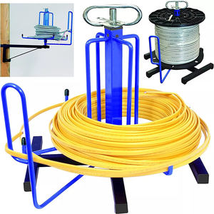 Support de câble JH-Mech 13'' <span class=keywords><strong>x</strong></span> 16'' en acier industriel commercial, capacité de 100 lb, support de bobine de fil durable à axe unique - Product Image 3