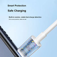 Kabel USB C ke USB C 6A dengan Chip E-Marker untuk Kabel Data Fleksibel TPE 100W untuk Ponsel Android, Tablet, Laptop 1M 2M OEM ODM Grosir