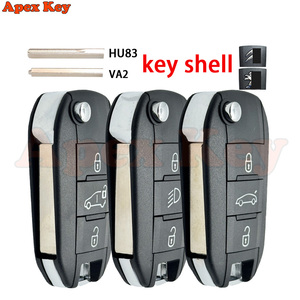 Coque de remplacement de clé compatible avec Citroën Peugeot 508/301/3008 ; Nouvelle coque de clé pliable à distance pour 408, Elysee, C3/C4L - Product Image 1