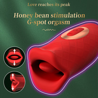 Dual-Action Dildo Vibrator mit Luftimpuls-Zungensimulation, 100% Wasserdicht, USB-Aufladbar, Ergonomischer Intim-Stimulator für Frauen