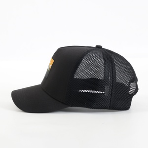 หมวกกีฬาคุณภาพสูงแบบ unisex สีดำ ตาข่ายสไตล์ Trucker พร้อมปักลายตามสั่ง ขายส่งสำหรับกิจกรรมปีนเขาและขี่จักรยานสุดเท่ - Product Image 3