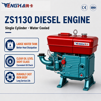 Moteur diesel refroidi par eau ZS1130, 4 temps, monocylindre, unité de puissance industrielle pour machines agricoles