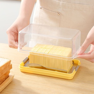 Modern Plastic Large French Butter Container <b>Box</b> Dish <b>with</b> <b>Lid</b> Set in Fridge - Product Image 5