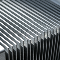 Radiateur en alliage d'aluminium usiné sur mesure par CNC avec services de perçage et d'emboutissage pour le refroidissement des machines industrielles