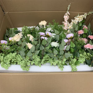 QSLH-638 Chemin de table floral pour mariage, arrangement floral en soie, chemin de table pour allée, fleurs artificielles pour toile de fond de mariage - Product Image 6