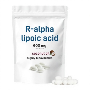 AHUALYN Private Label <strong>R</strong> Alpha Lipoic Acid Capsule Dietary Fiber Supplement <strong>ALA</strong> 600mg Alpha Lipoic Acid Capsules - Product Image 4