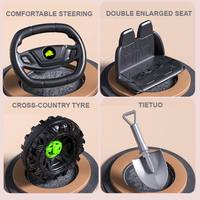 Voiture électrique pour enfants sous licence Range Rover, grande taille, 2 places, batterie 6V7A, avec commande au volant