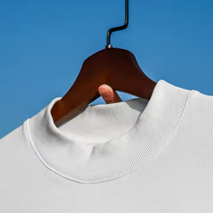 定制标志重棉短袖男式t恤落肩DTF风格100% 棉街装服装宽松上衣 - Product Image 3