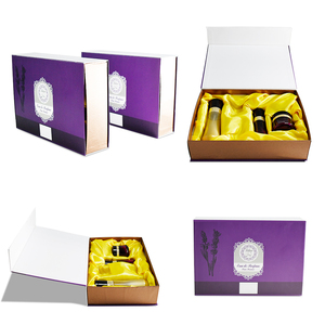 Luxury Perfume Rigid <b>Box</b> with Gold Satin Protective Magnetic Gift Packaging for <b>Glass</b> Bottles Elegant Embossing Printing - Product Image 6