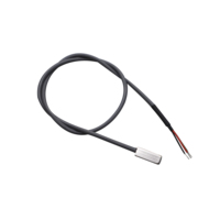 Sonde de température NTC à montage en surface en acier inoxydable plat, 3 fils, étanche, transducteur de température thermistance NTC