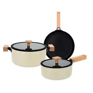 Supplier OEM Kitchen Cooking Ware Cookware Set Die-Cast Aluminum Non Stick Pots And Pans Cookware Sets
