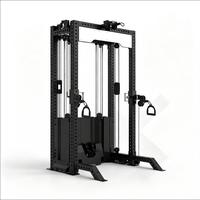Rack de Squat Multifonctionnel en Acier Inoxydable avec Pile de Poids de 70 kg*2, Couleur et Marque Personnalisables - Équipement de Fitness pour Salle de Sport