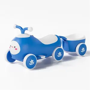 2023 productos duraderos de Venta caliente pueden sentarse y montar bebés niños y niñas Hebei coche de juguete para niños scooter giratorio deslizante de 4 ruedas