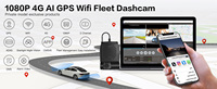 Système d'aide à la conduite Firecore HN-8901 4G AI avec enregistreur vidéo de surveillance de véhicule intelligent DMS à double objectif
