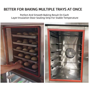 Achetez un four à convection électrique et à gaz professionnel à 10 plateaux pour pâtisserie, grand four commercial pour restaurant, boulangerie, hôtels - Product Image 5