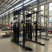 Equipo de Gimnasio Multifuncional de Acero para Uso Comercial, Conjunto de Entrenamiento Combinado Smith