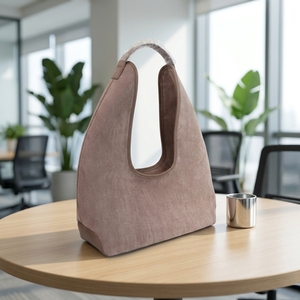 Borsa Hobo Vintage in Finta Pelle Scamosciata, Grande Capacità, Stile Minimalista, da Portare Sotto il Braccio o a Spalla per Donne - Product Image 5
