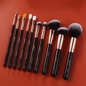 BEILI black rose make up brush Concealer Eye Shadows cosmetic packaging bag manufacturers kit de brochas de maquillaje LOW MOQ