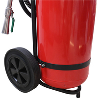 Extincteur 25kg/30kg/35kg/50kg/70kg/100kg Classe A Certifié CE Extincteur à roulettes en acier au carbone rouge