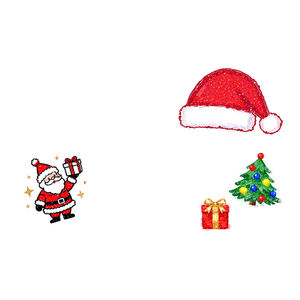 สติกเกอร์รอย<span class=keywords><strong>สัก</strong></span>สีแวววาวสีสันสดใสลาย<span class=keywords><strong>ต้น</strong></span>คริสต์มาสพ่อการ์ตูนปาร์ตี้คริสต์มาสรอยสักกันน้ำสำหรับใบหน้าแขนขา - Product Image 6