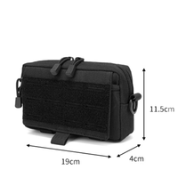 Sac banane tactique unisexe en nylon découpé au laser, motif camouflage, doublure PVC, fixation MOLLE, fermeture éclair, rangement portable pour activités de plein air et randonnée