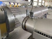 Tuyau d'expansion en spirale de fil d'acier PU, tuyau de conduit d'air PU, machine de fabrication