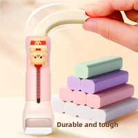 Soododo Super Clean Gomme à effacer extensible en caoutchouc, taille-crayon à pousser et tirer, design dessin animé