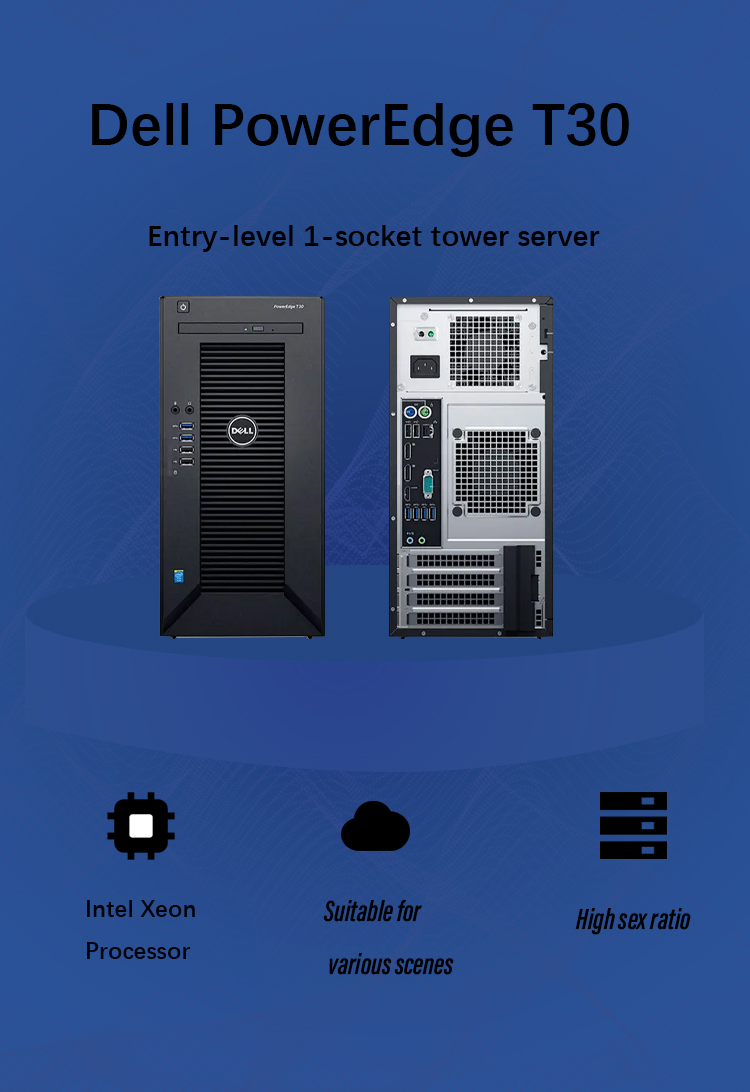 Dell Poweredge T30 - Reliable Tower Server with Intel Xeon Dell Poweredge T30 - Reliable Tower Server with Intel Xeon