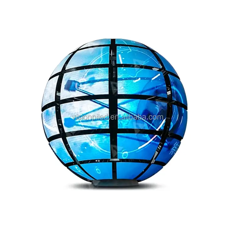 Usine Stock En Forme LED Écran Sphérique Globe Diamètre 1m 1.5m 2m Sphère Affichage P2 P2.5 LED Boule Écran Utilisation Pour L'exposition