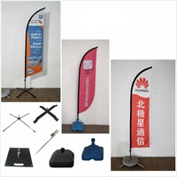Panneaux de goutte d'eau promotionnels de l'usine Changzhou, bannières de drapeaux de plage, pôle