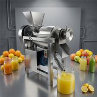 Industriële fruit- en groentesapcentrifuge, commerciële spiraalvormige sapcentrifuge met restafschilfering