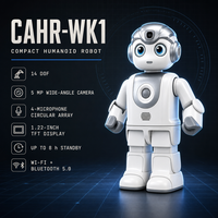 Robot électronique humanoïde IA avec reconnaissance de gestes faciaux, kit robotique à 14 servomoteurs numériques, Linux embarqué, ZY 7.4V 2000mAh
