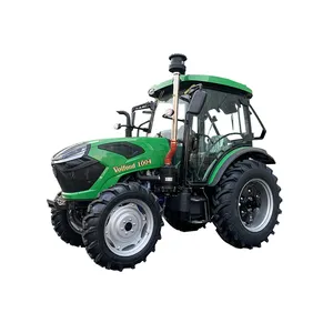 Chinese make 90hp 100hp 110hp 4WD farming tractor with big cabin