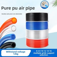 Tuyau d'air haute pression en polyuréthane, tube pneumatique transparent pour outils pneumatiques, compresseur, 6*4mm, 8*5mm, 10*6.5mm