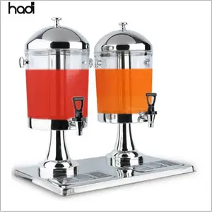 Hadi dispensador de refrigerador, dispensador de refrigerante prateado para bebidas de sabonete