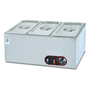 Commercial Food Warmer Gas Bain Marie Buffet Stainless Steel Bain Marie 5 Pan Hotel Food Warmer