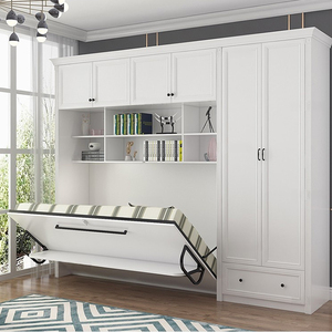 <span class=keywords><strong>Letto</strong></span> a Scomparsa Moderno di Ispirazione Europea con Scrivania e Libreria Integrata, Design Semplice per Camere <span class=keywords><strong>da</strong></span> <span class=keywords><strong>Letto</strong></span> Piccole - Product Image 1