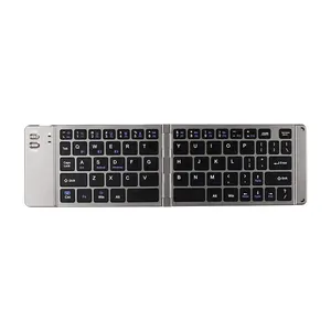 Rechargeable BT Wireless Folding Keyboard Portable Mini Foldable Wireless BT Keyboard