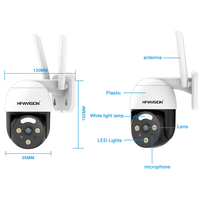 Kamera PTZ 3MP HD Penglihatan Malam Tahan Air Pelacakan Otomatis Deteksi Manusia O-Kam Pro Kamera Pengawas Wifi Luar Ruangan Daya Tipe-C