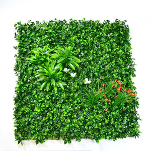 <span class=keywords><strong>Giardino</strong></span> verticale simulato del pannello di parete artificiale con 30mmLength erba fiori e alberi decorativo di vetro PlantWall - Product Image 6