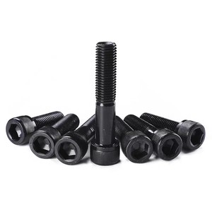 Direto da fábrica DIN912 M4 M5 M6 M8 M10 M12 Óxido Preto Aço Carbono <span class=keywords><strong>Hex</strong></span>ágono <span class=keywords><strong>Hex</strong></span> Soquete Cap Allen Cabeça Parafuso - Product Image 2