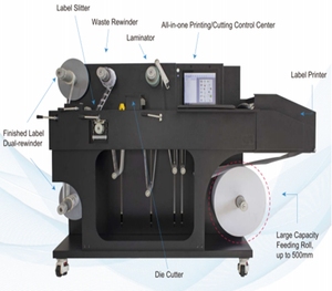 Máy in kỹ thuật số cuộn khổ lớn in nhãn CMYK 4 màu, giá tốt - Product Image 3